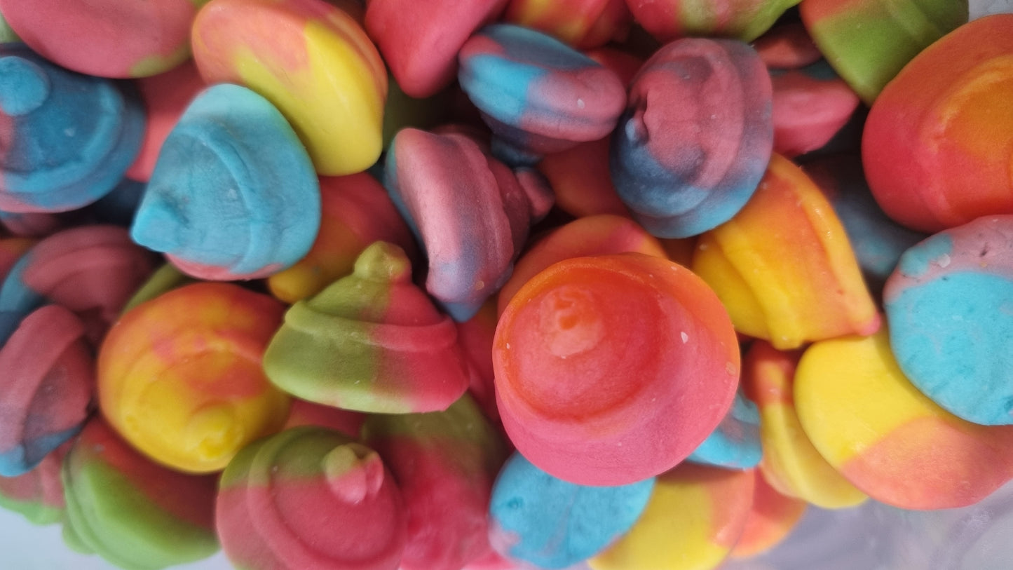 Kiwi Delights Gummy Spintops